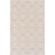 Seabrook 66 X 42 inch Neutral and Blue Area Rug, Wool