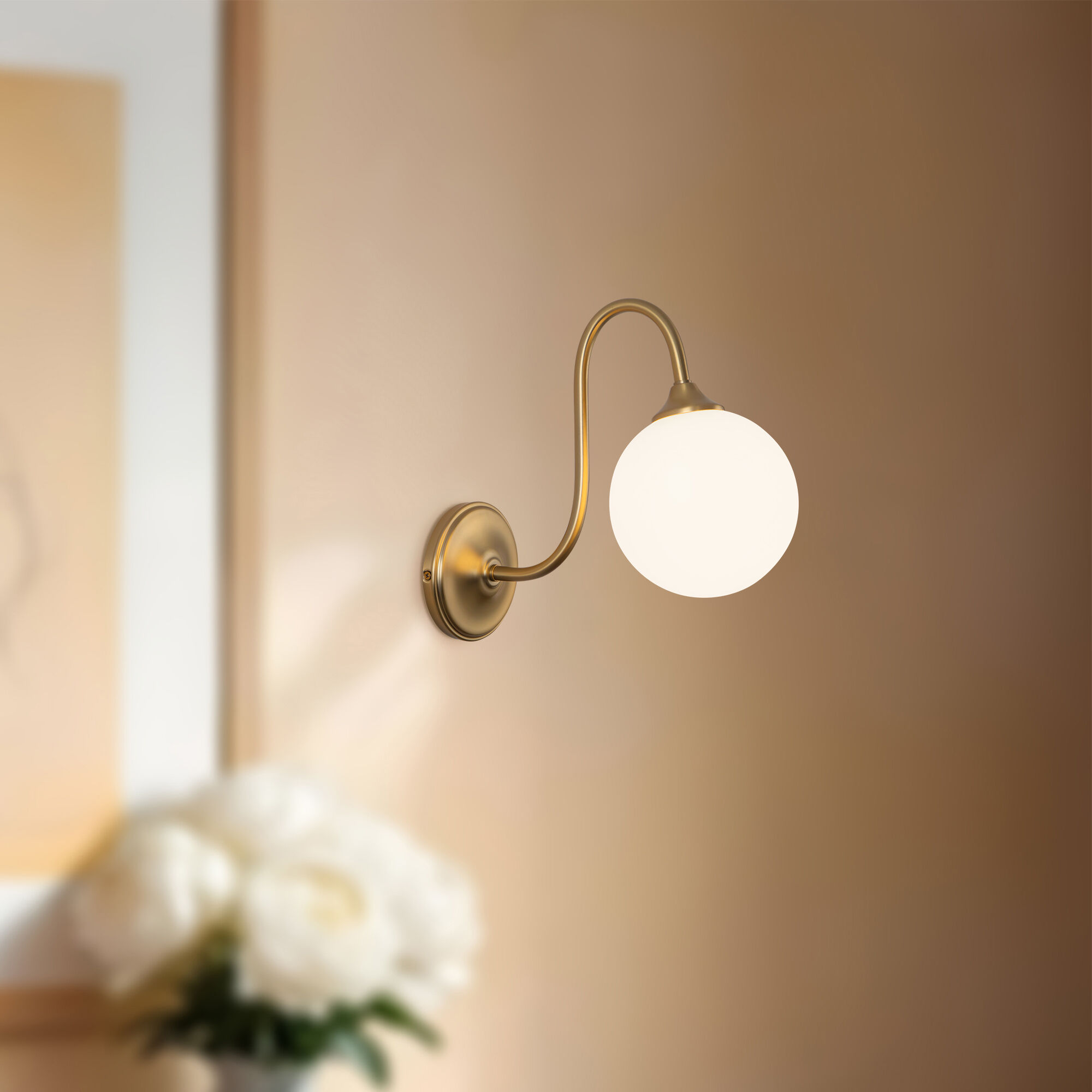 Alora Mood Bancroft 1 Light 6 inch Brushed Gold Bath Vanity Light Wall Light