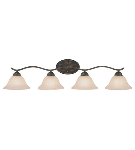 Hollyslope 4 Light 35 inch Rubbed Oil Bronze Vanity Bar Wall Light