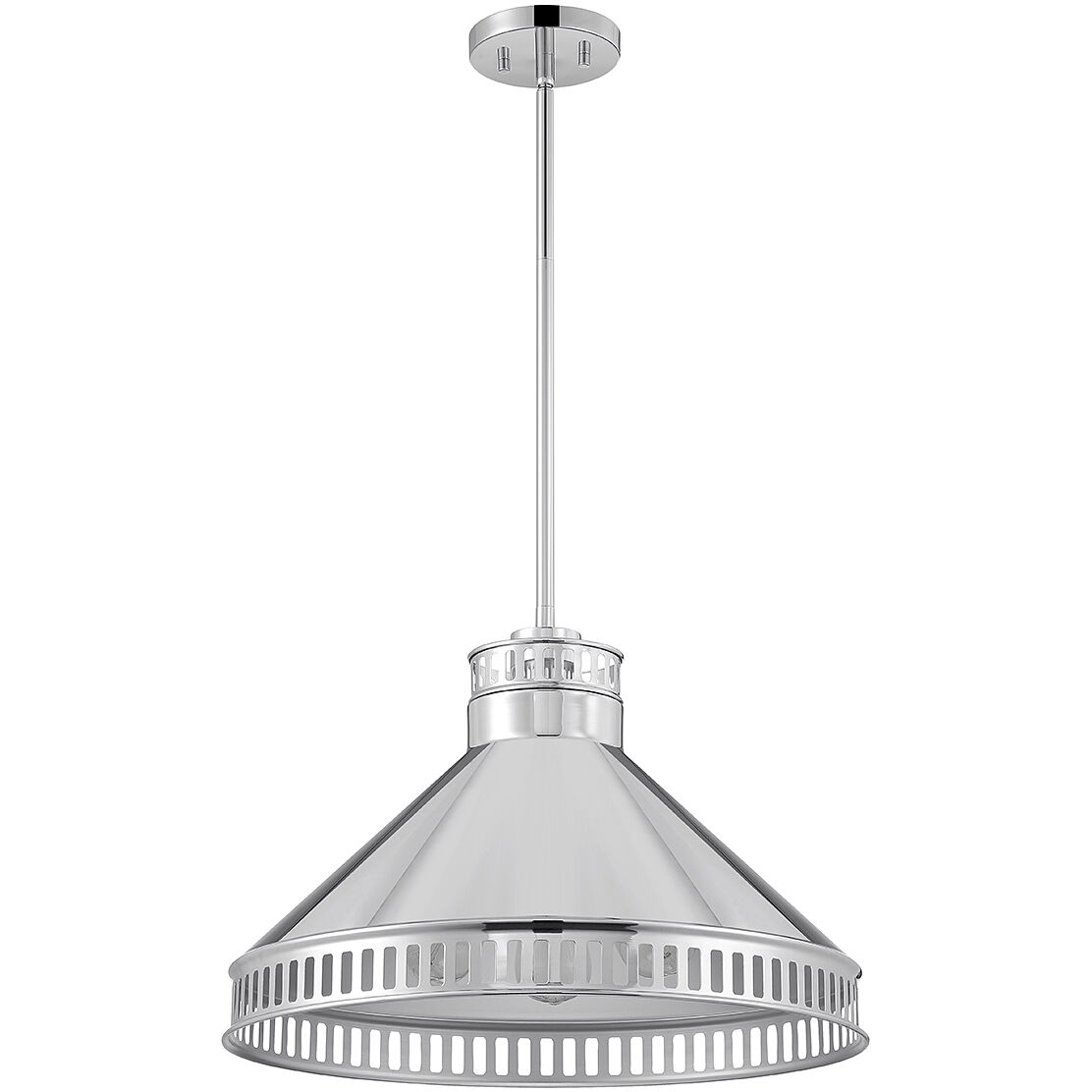 Seagram 3 Light 20 inch Polished Nickel Pendant Ceiling Light