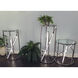 Trapezoid 35.5 X 15.75 inch Polished Chrome Accent Table