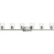 Replay 6 Light 48 inch Polished Nickel Bath & Vanity Light Wall Light