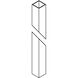 Hubbardton Forge Square 84 inch Coastal Black Outdoor Post 390172-1005 - Open Box