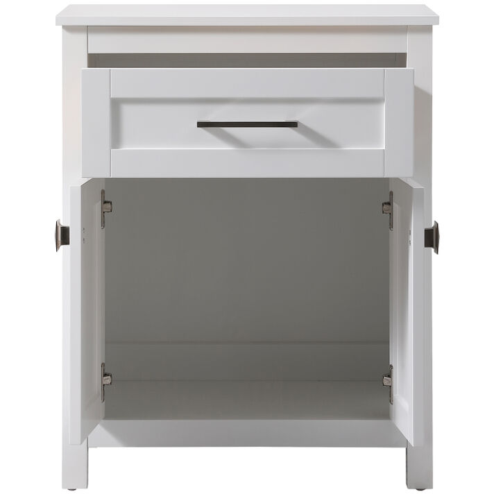 Adian White Bathroom Storage Cabinet