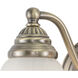 Standford LED 13 inch Antique Brass Bathroom Light Wall Light