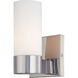 ML 1 Light 5 inch Chrome Wall Sconce Wall Light