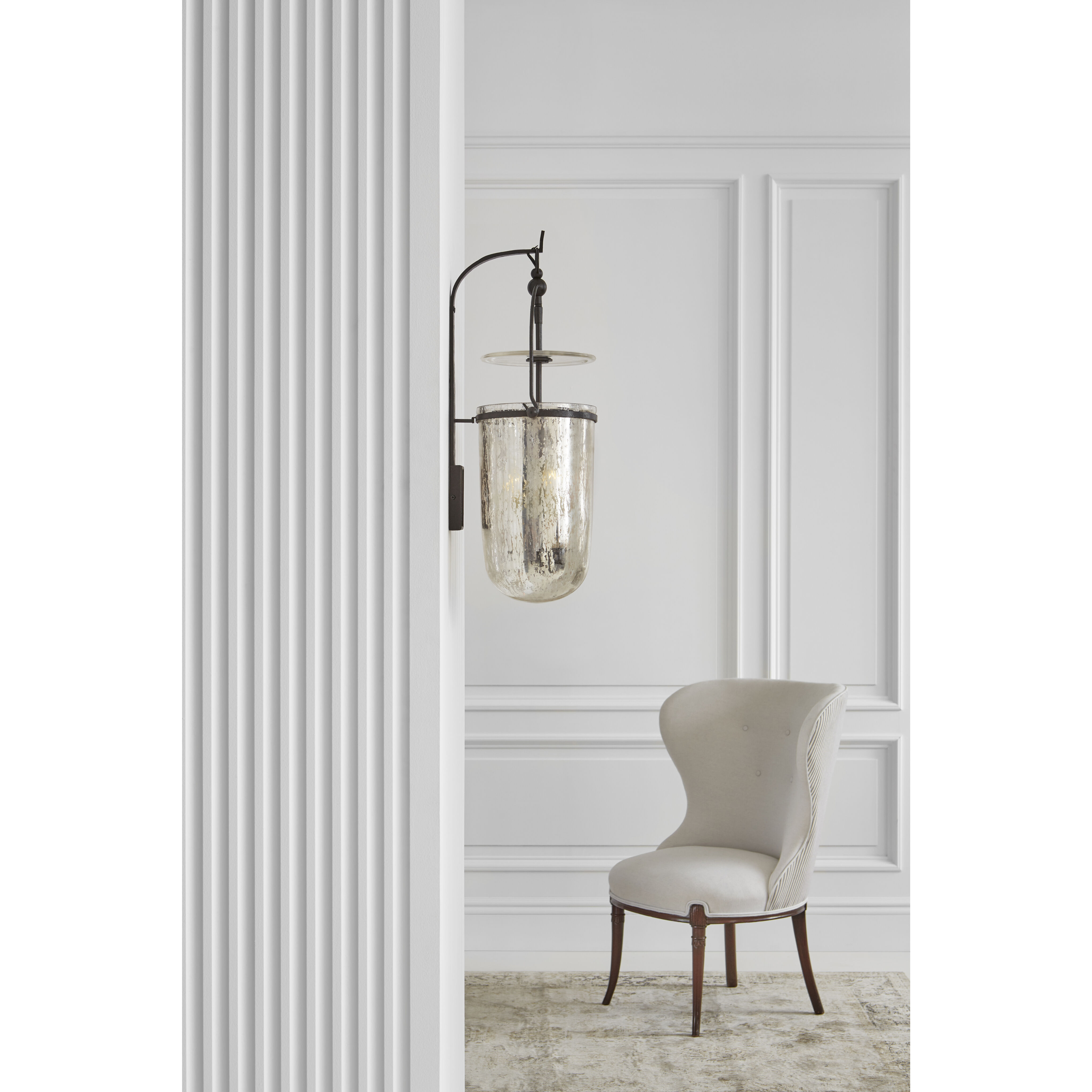 Chapman & Myers Lorford 3 Light 10 inch Aged Iron Sconce Wall Light, Medium