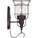 Scout 1 Light 13 inch English Bronze Outdoor Wall Lantern, Small
