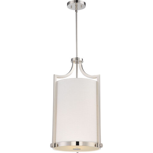 Meadow 3 Light 14 inch Polished Nickel Pendant Ceiling Light