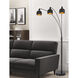 Lovett 86 inch 60 watt Dark Bronze Floor Lamp Portable Light