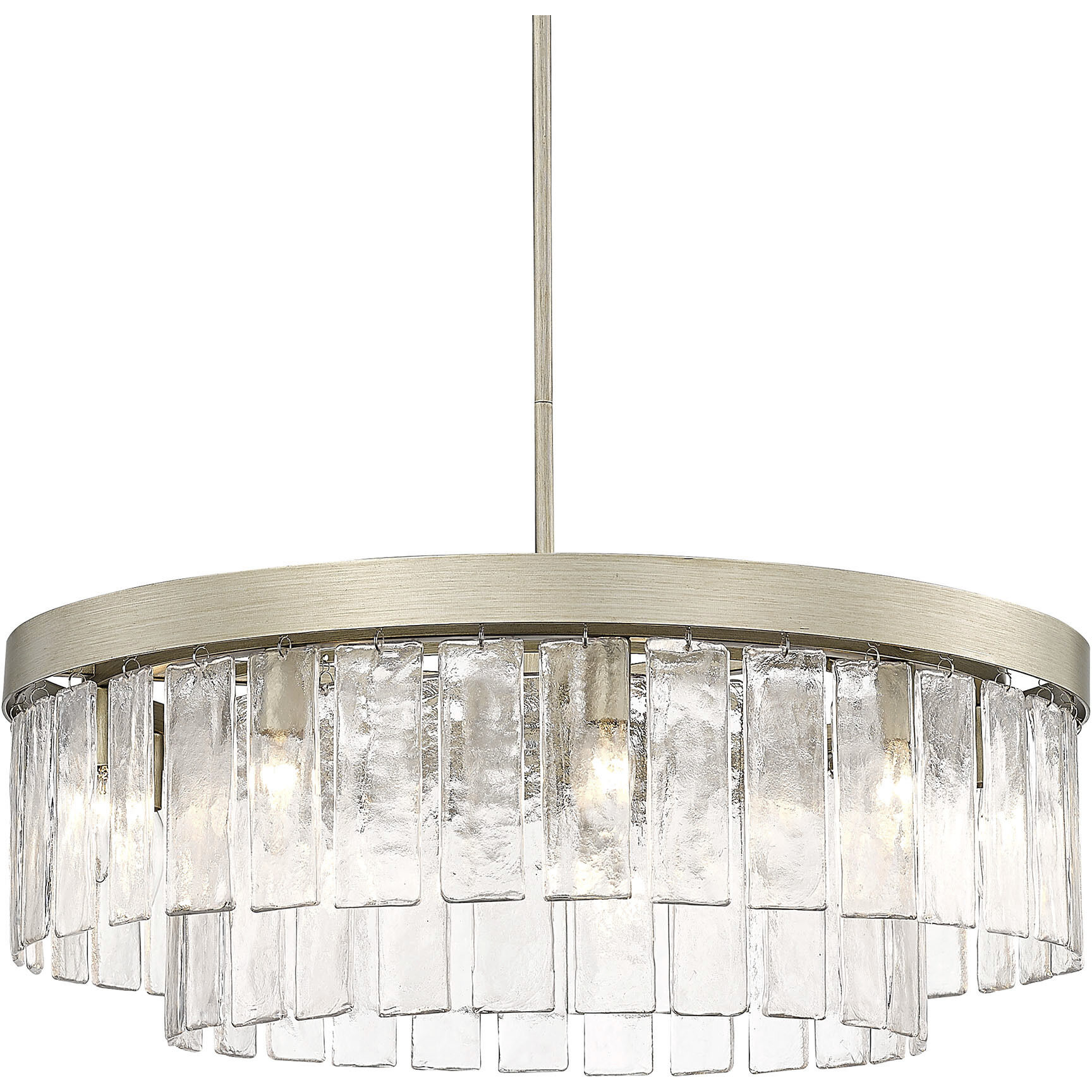 Ciara 9 Light 27 inch White Gold Chandelier Ceiling Light