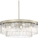 Ciara 27 inch 60.00 watt White Gold Chandelier Ceiling Light