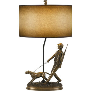 Hunter 31 inch 150 watt Cast Bronze Table Lamp Portable Light