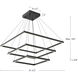 Piazza LED 31.5 inch Black Chandelier Ceiling Light