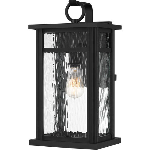 Moira 1 Light 18 inch Earth Black Outdoor Wall Lantern, Large