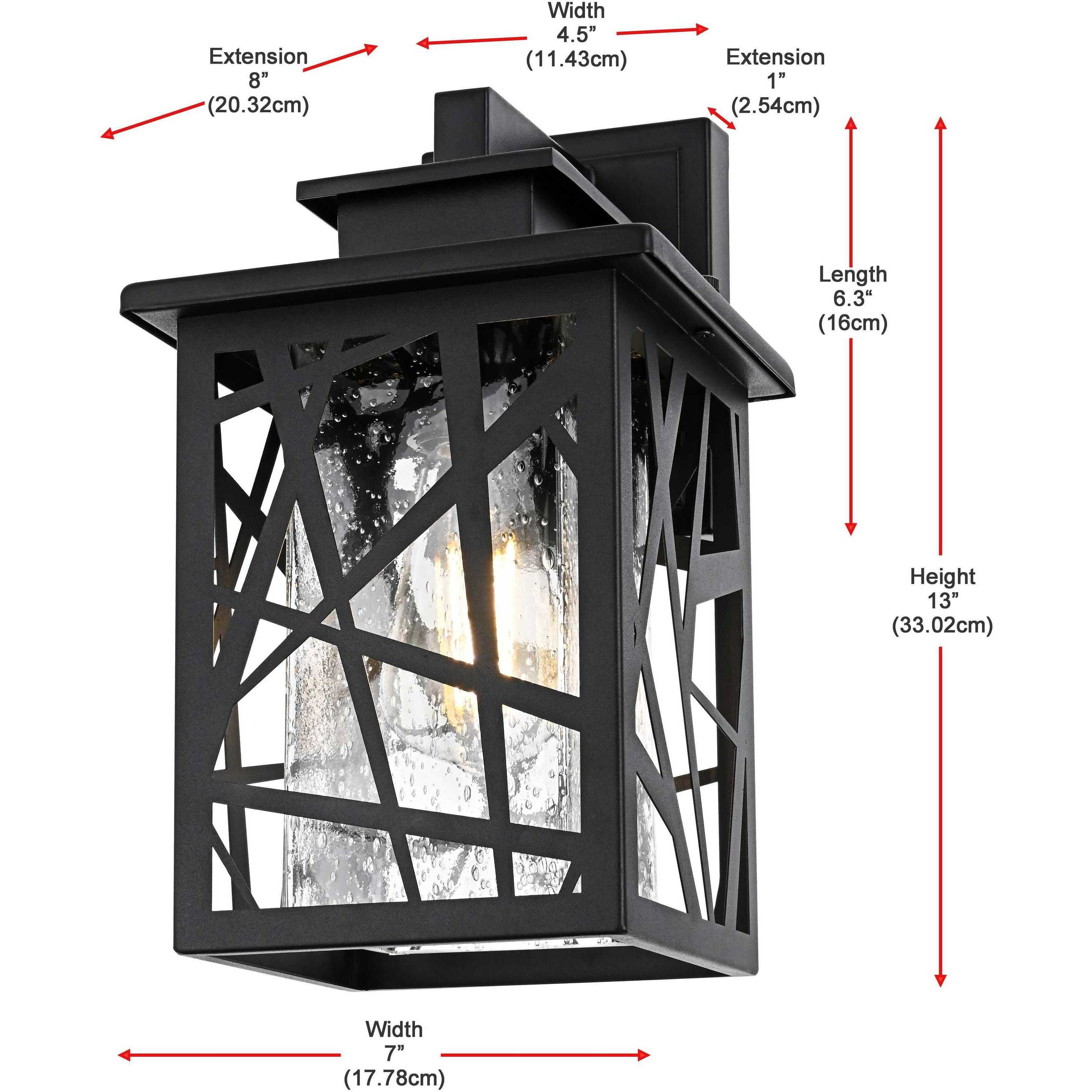 Clifford 1 Light 13 inch Black Outdoor Wall Sconce