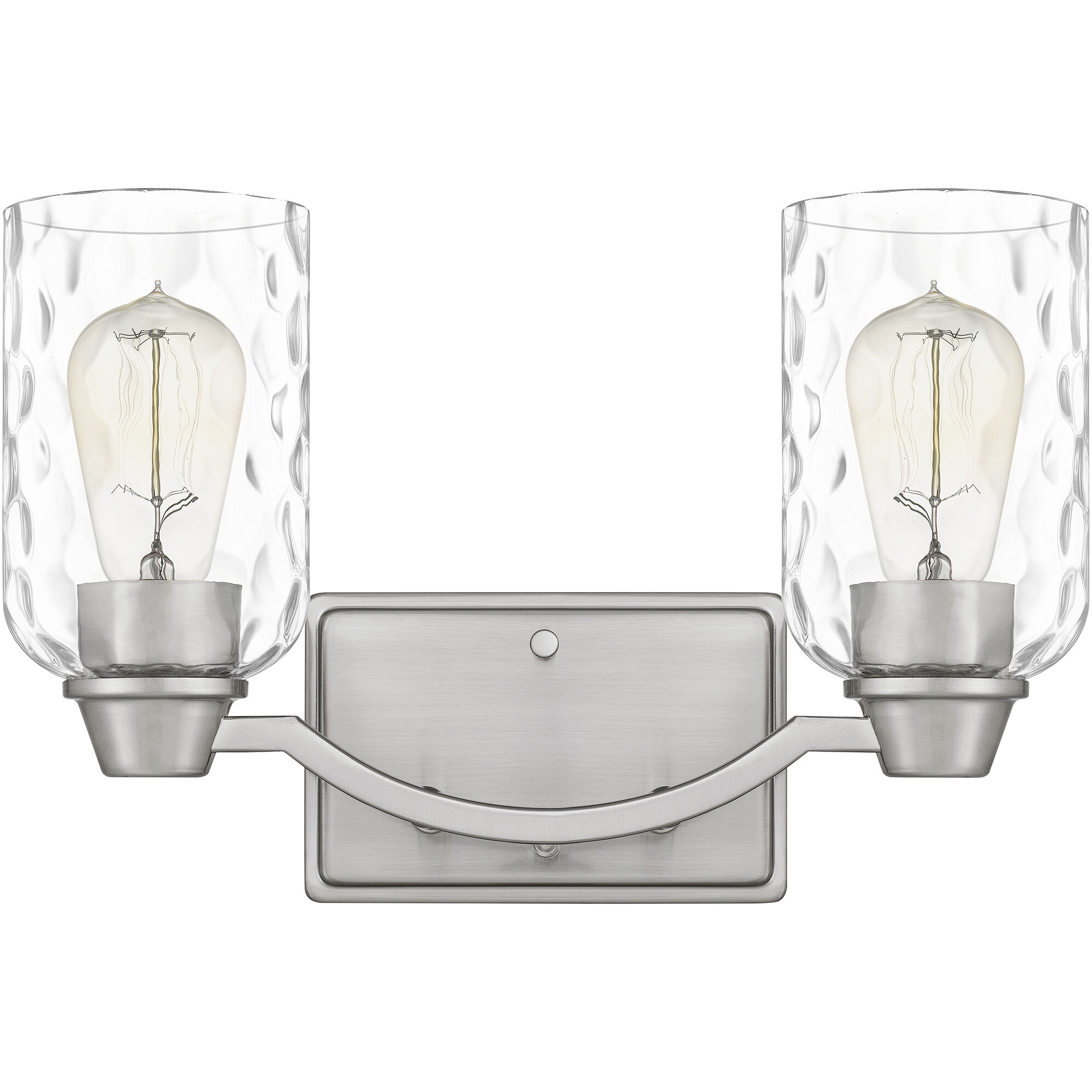 Acacia 2 Light 14 inch Brushed Nickel Bath Light Wall Light, Medium