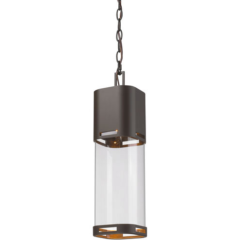 Lestat LED 5 inch Deep Bronze Outdoor Chain Mount Ceiling Fixture