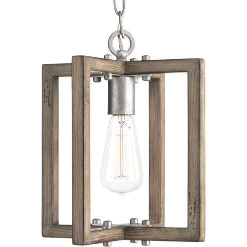 Turnbury 1 Light 10 inch Galvanized Mini-Pendant Ceiling Light, Design Series