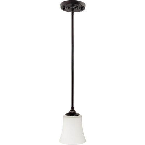 Helena 1 Light 5.5 inch Oiled Bronze Mini Pendant Ceiling Light, Jeremiah
