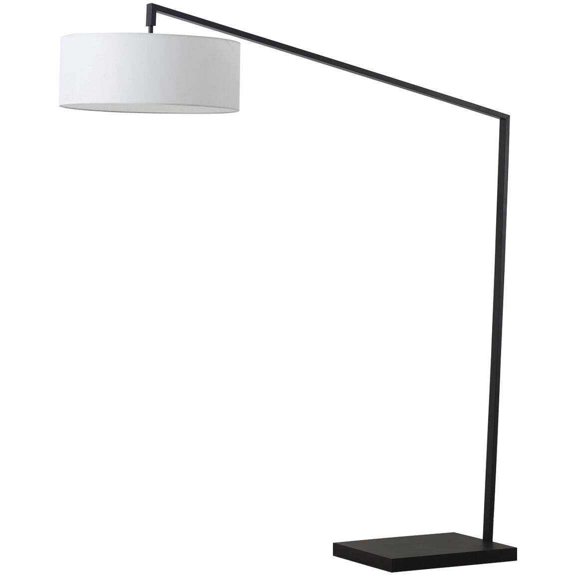 Stretch 87 inch 150.00 watt Matte Black Arc Floor Lamp Portable Light