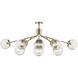 Silvarious 12 Light 26.75 inch Champagne Bronze Chandelier/Semi Flush Ceiling Light
