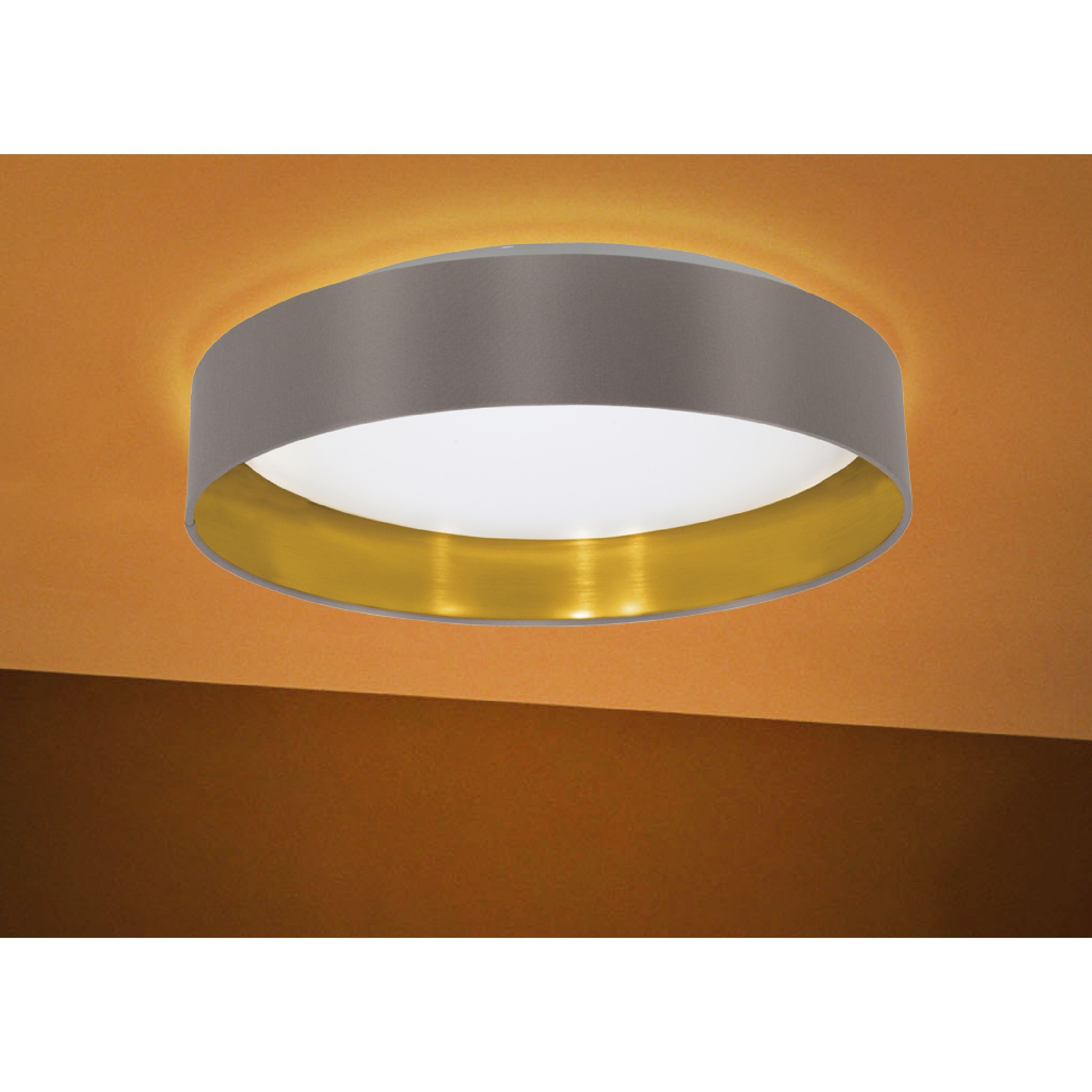 Maserlo LED 15.95 inch Satin Nickel Flush Mount Ceiling Light