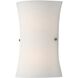 Kelowna Sconce Wall Light in Half Opal Glass