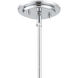 Cate 1 Light 12 inch Chrome Pendant Ceiling Light