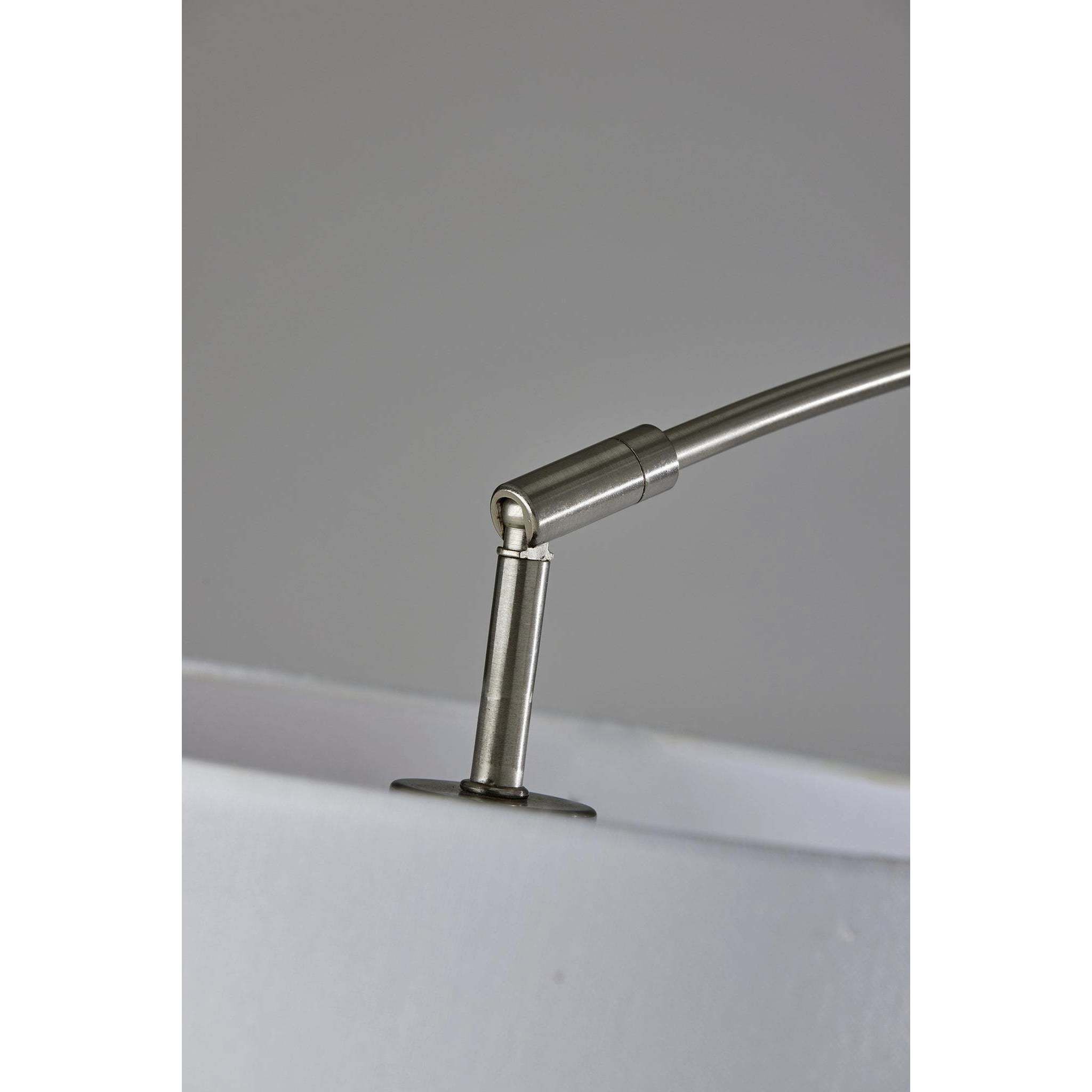 Rigley 71 inch 100.00 watt Brushed Steel Arc Floor Lamp Portable Light, Simplee Adesso