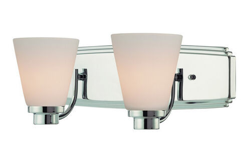 Southport 2 Light 16 inch Chrome Bath Vanity Wall Light