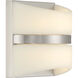 Velaux LED 6.5 inch Brushed Nickel Wall Sconce Wall Light