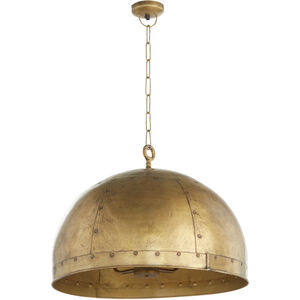 Artisan Series 3 Light 23.75 inch Artisan's Brass Pendant Ceiling Light