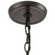 Weaverton 1 Light 8 inch Natural with Oil Rubbed Bronze Mini Pendant Ceiling Light