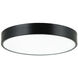 Plato LED 15 inch Black Flush Mount Ceiling Light