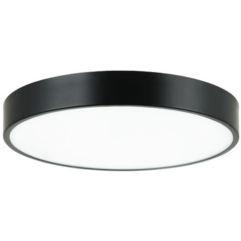 Plato LED 15 inch Black Flush Mount Ceiling Light