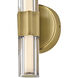 Georgette LED 5.25 inch Lacquered Brass Bath Light Wall Light
