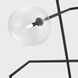 AERIN Linnea LED 26 inch Modern Iron Entry Chandelier Ceiling Light in Clear Glass