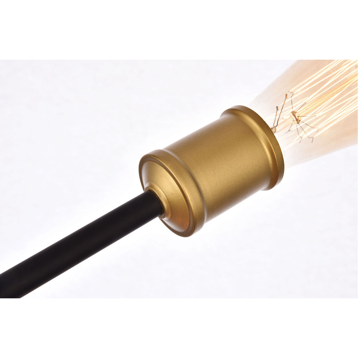 Axel 5 Light 25 inch Black and Brass Wall Sconce Wall Light