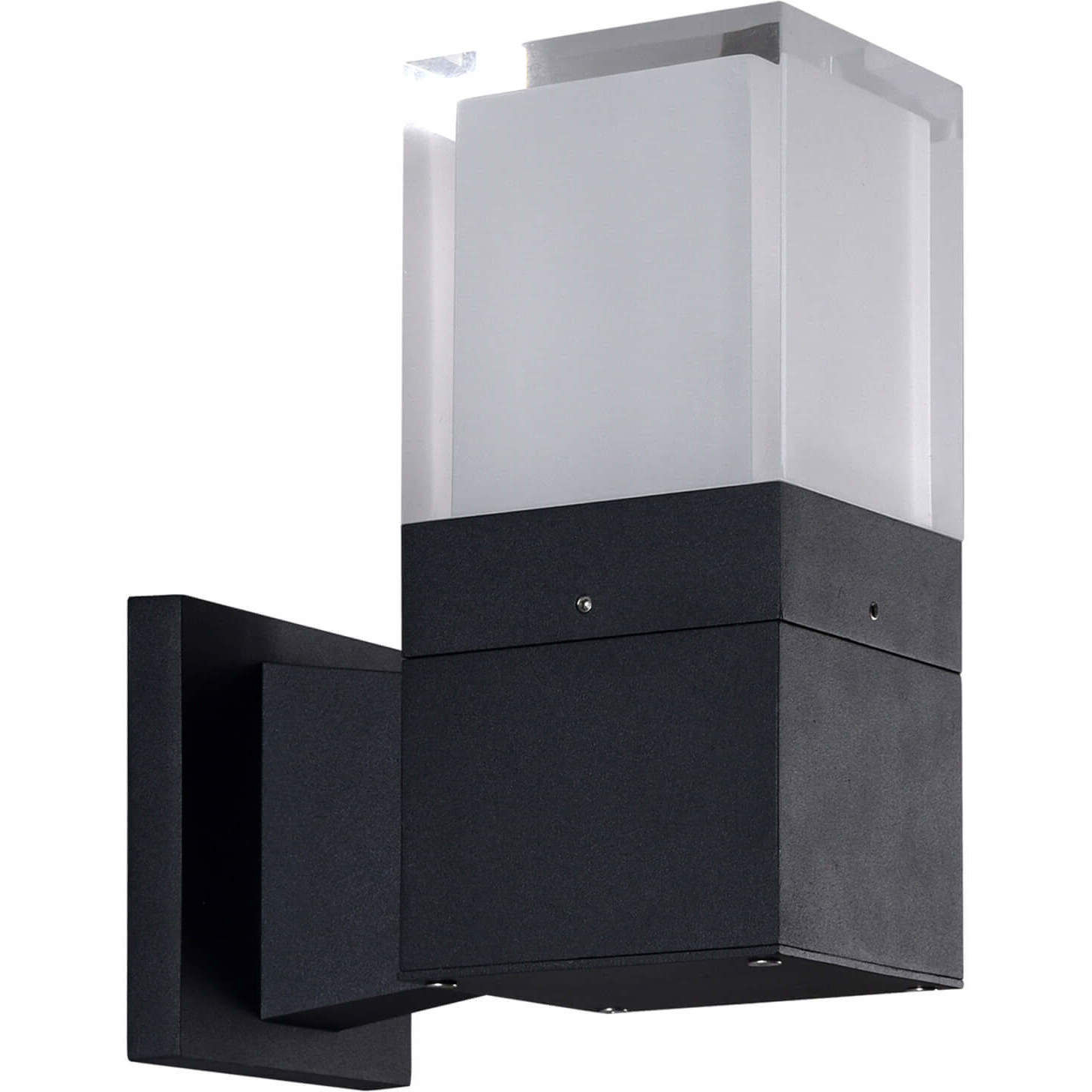 Modern 9 inch Matte Black Outdoor Wall Sconce