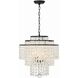 Gabrielle 4 Light 18 inch Matte Black Chandelier Ceiling Light