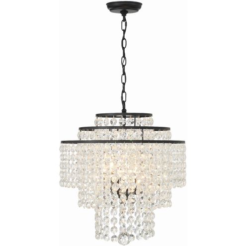 Gabrielle 4 Light 18 inch Matte Black Chandelier Ceiling Light