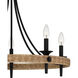 Catania 5 Light 26 inch Matte Black Chandelier Ceiling Light