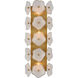 kate spade new york Leighton LED 7.75 inch Soft Brass Sconce Wall Light in Cream Tinted Glass