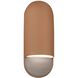 Ambiance Collection - Capsule 1 Light 5 inch Adobe Outdoor Wall Sconce in Replaceable Bulb, 4D x 14H, Form+Finish+Function
