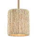 Laucala 1 Light 8 inch Satin Brass Mini Pendant Ceiling Light