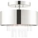 Orenburg 3 Light 13 inch Polished Nickel Semi Flush Ceiling Light