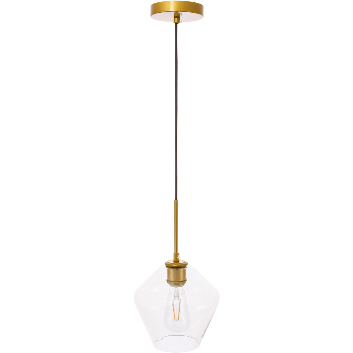Rochester 1 Light 8 inch Brass Pendant Ceiling Light