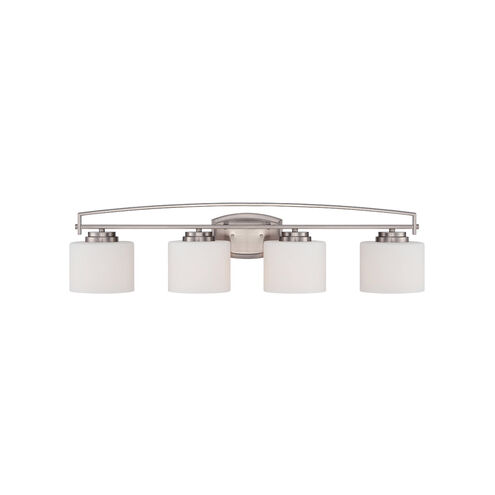 Axel 4 Light 33 inch Satin Platinum Bath Bar Wall Light