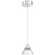 Geo LED 5.5 inch Chrome Pendant Ceiling Light